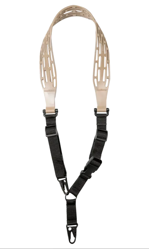 Limbsaver Tactical Sling - Tan/Black, 48" Adjustable One-Two Point Design