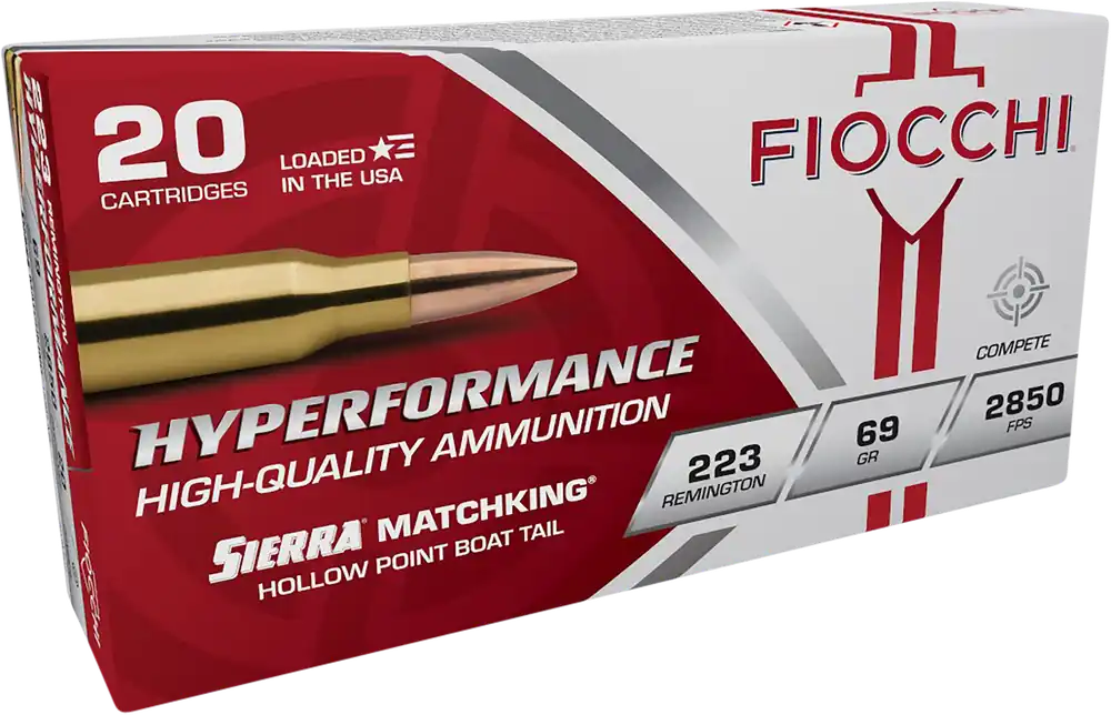 Fiocchi Hyperformance 223 Rem 69gr Sierra MatchKing BTHP - 20 Rounds/Box, 10 Boxes/Case