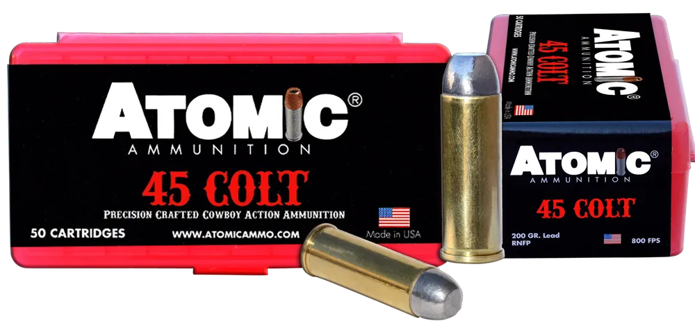 Atomic Ammunition 45Colt 200gr LRNFP Cowboy Action 50/Box
