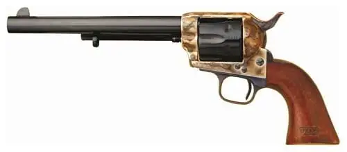 Cimarron 7th Cavalry 45LC 7.5" Blued Walnut Revolver