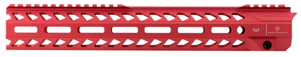 Strike Industries STRIKERAIL AR-15 13.50" M-LOK Red Aluminum Rail