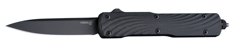 Hogue Counterstrike 3.35" OTF Drop Point Knife with Black PVD CPM 20V Blade and Aluminum/G10 Handle