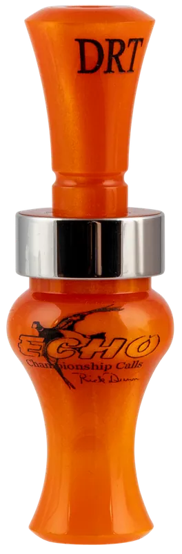 Echo Calls 79026 Timber Double Reed Mallard Duck Call - Orange Pearl Acrylic