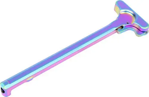 Matte Rainbow PVD Coated Guntec AR15 Charging Handle