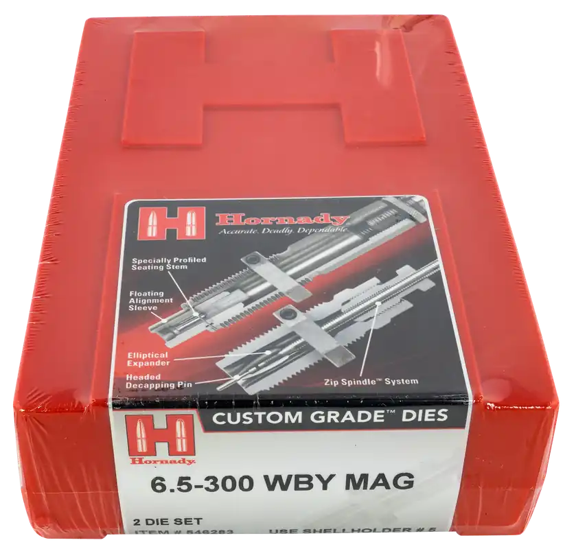 Hornady Custom Grade 2-Die Set for 6.5-300 Weatherby Magnum