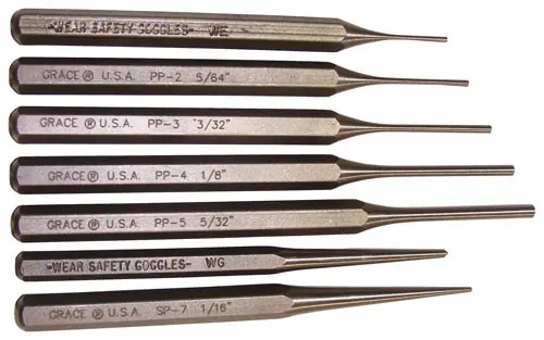 SteelGrace USA 7-Piece Punch Set
