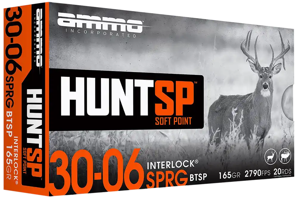 Ammo Inc 30-06 Springfield 165gr Soft Point - 20 Rounds per Box
