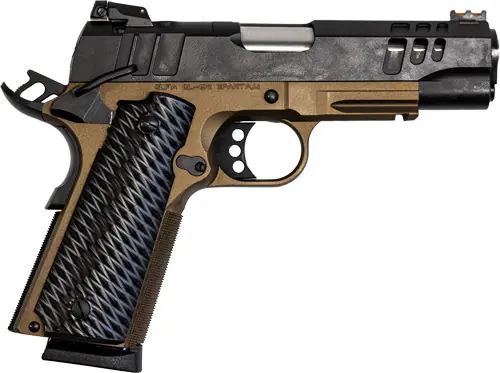 BLACK SLIDE BRONZE FRAME 1911 PISTOL 9MM 4.25" FS