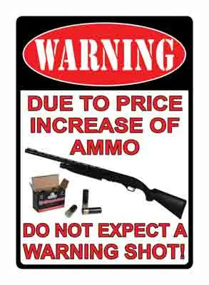 Impact of Price Increase on Rivers Edge Sign 16