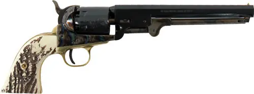 Traditions BP Revolver Wild 7.375" CC/Stag CARD 36 Caliber