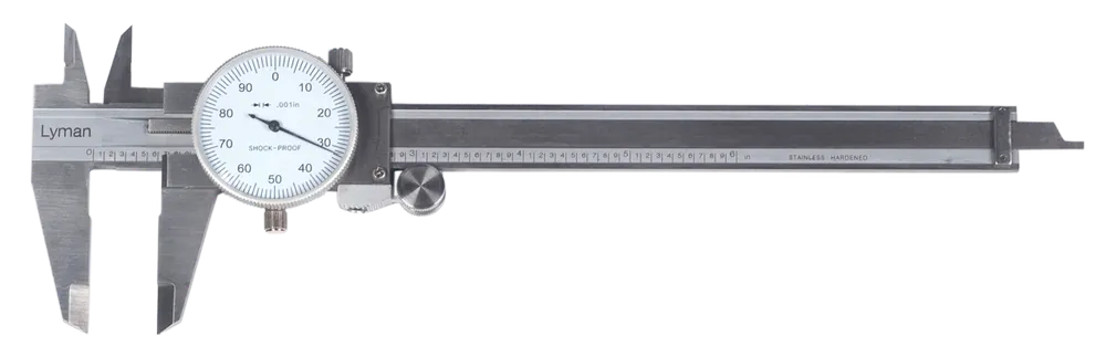 Lyman 7832212 Dial Caliper: Multi-Caliber Stainless Steel Precision Tool