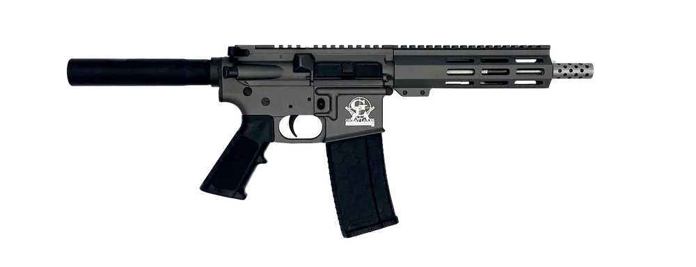 Great Lakes Firearms GL15223SSPTNG AR-15 Pistol with 7.50" Stainless Barrel and Tungsten Receiver