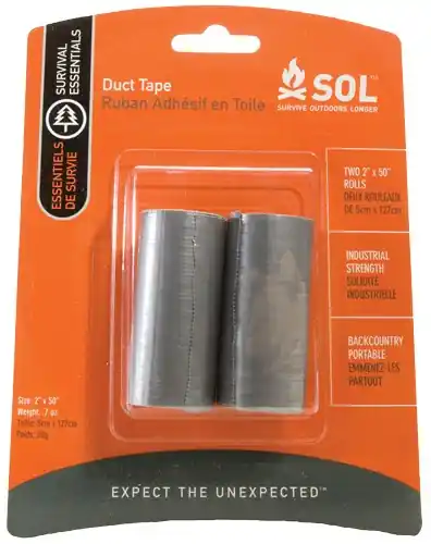 2" x 50" Rolls of Silver Duct Tape - 2 Pack