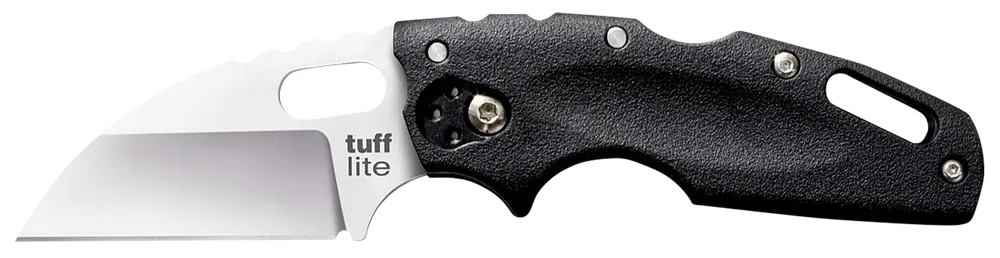 Cold Steel CS20LTZ Tuff Lite 2.50" Folding Sheepsfoot Plain AUS-8A SS Blade, 3.50" Black Textured Griv-Ex Handle