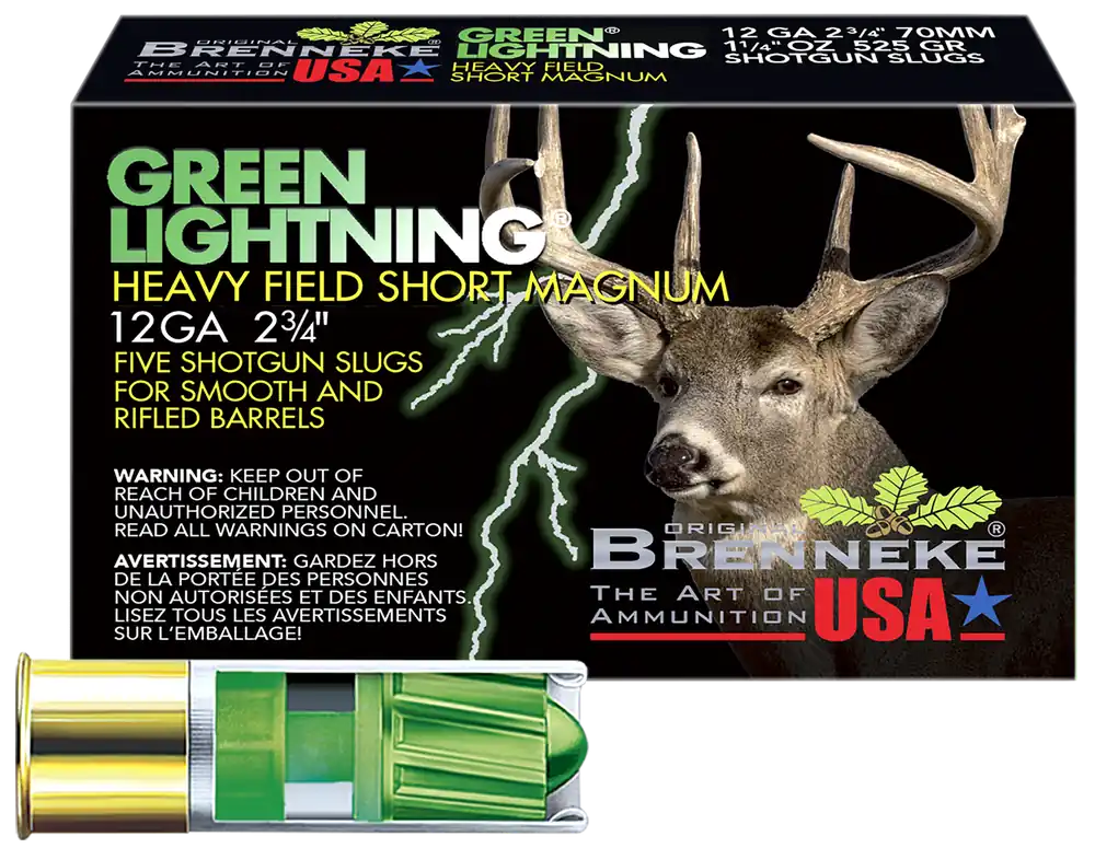 Brenneke Green Lightning 12 Gauge Slug - 5 Pack
