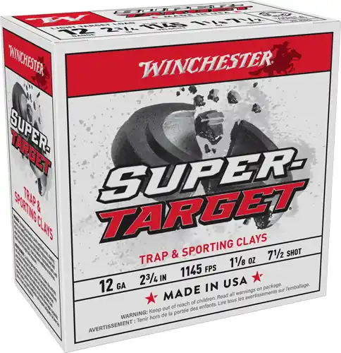 Winchester 12GA Target Ammo 1-1/8oz #7.5 1145FPS 250R Case