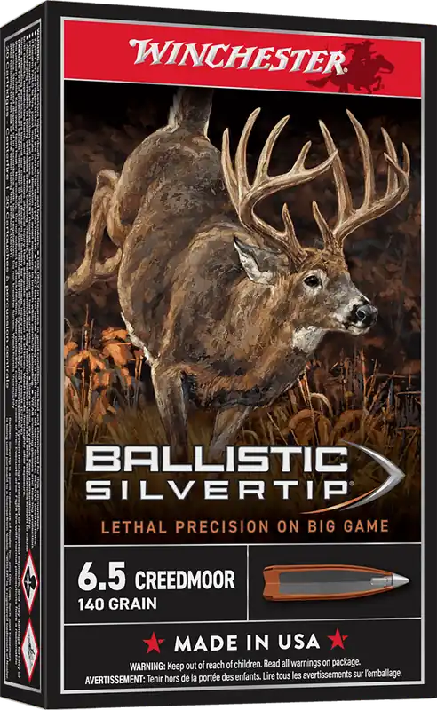 Winchester Ammo SBST65CM 6.5 Creedmoor 140gr Ballistic Silvertip - 20 Rounds per Box