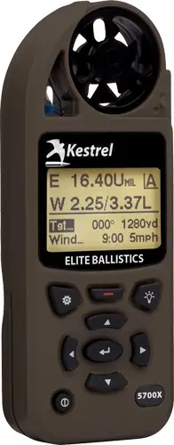 Ballistics Kestrel 5700X WEZ with Applied Flat Dark Earth