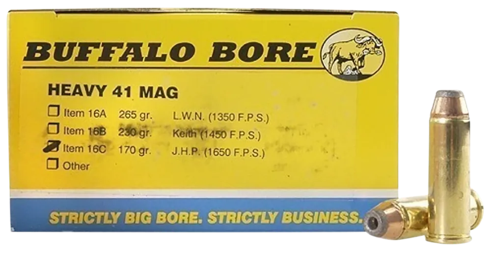 Buffalo Bore 41 Rem Mag 170gr JHP Ammo - 20 Rounds