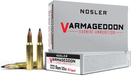 Nosler Varmageddon .222 Rem 50gr FBT 20rd 20bx/cs