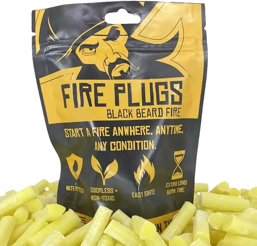 Black Beard Fire Starters PLUG Fire Plug - Pack of 50 Fire Plugs