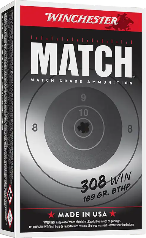 Winchester Ammo S308M2 Match Elite Marksman .308 Win 169gr Sierra MatchKing BTHP 20/Box