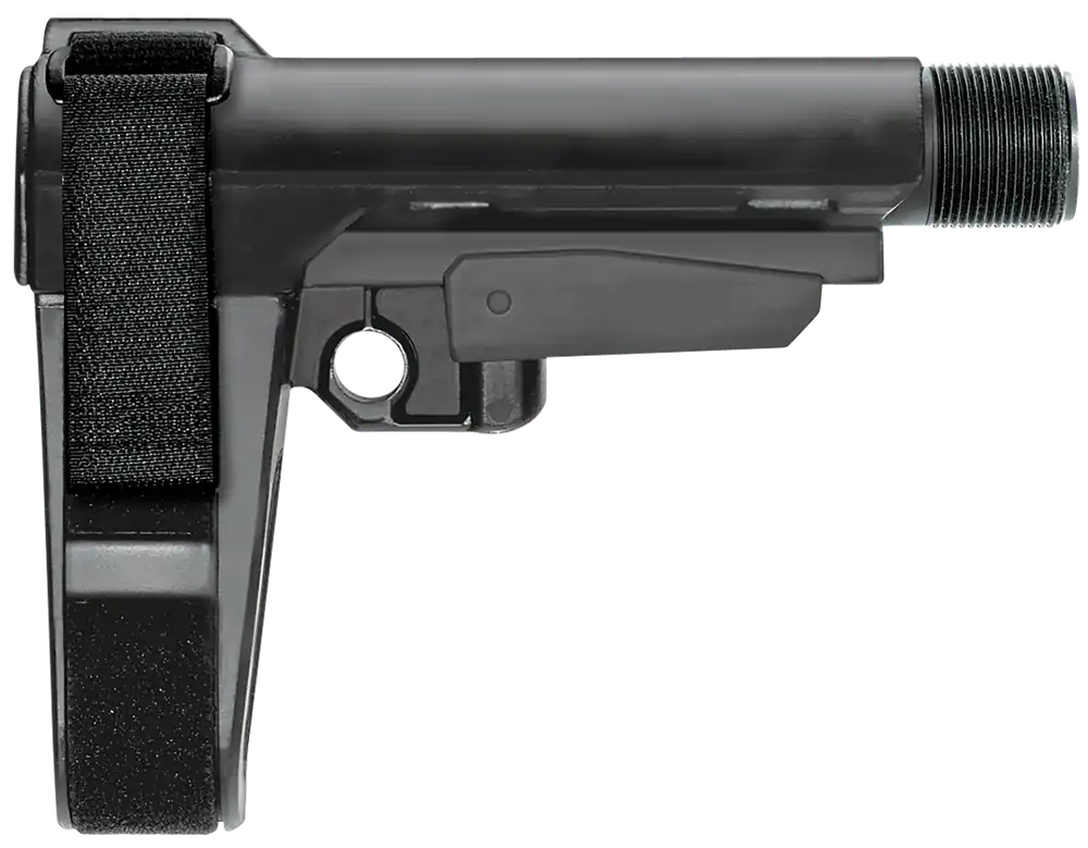 SBA3X01SB Black Adjustable Synthetic AR-Platform by SB Tactical