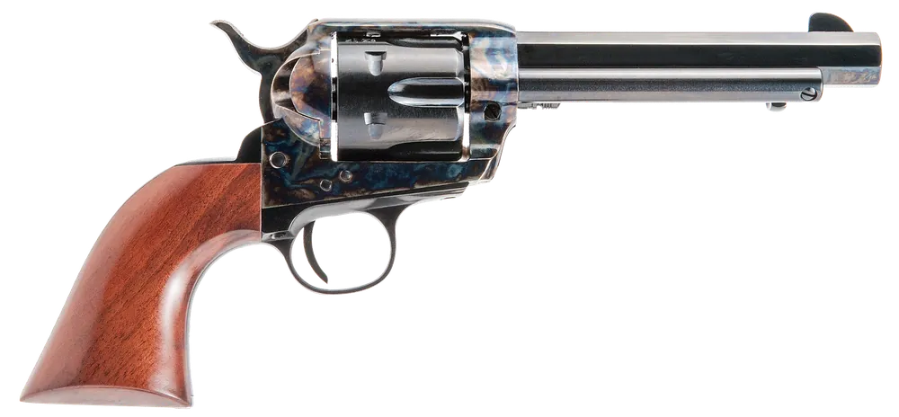 Cimarron El Malo 38 Special Revolver with Blued Octagon Barrel and Walnut Grip
