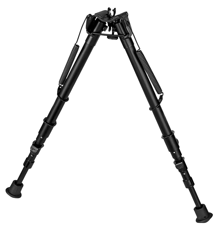 Harris Bipods 25C1A2 Non-Swivel, 13.50-27" Black Steel/Aluminum with Rubber Feet