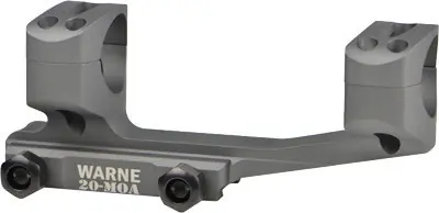 Warne X-Skel 1" 20MOA Picatinny Tactical Gray Mount