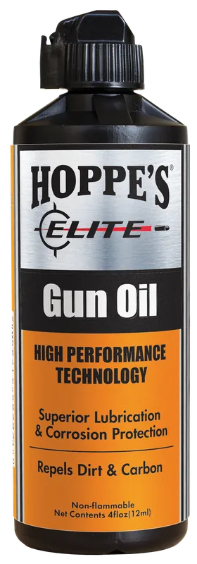 Hoppe's GO4 Elite Gun Oil - 4 oz. Squeeze Bottle for Lubrication & Corrosion Prevention