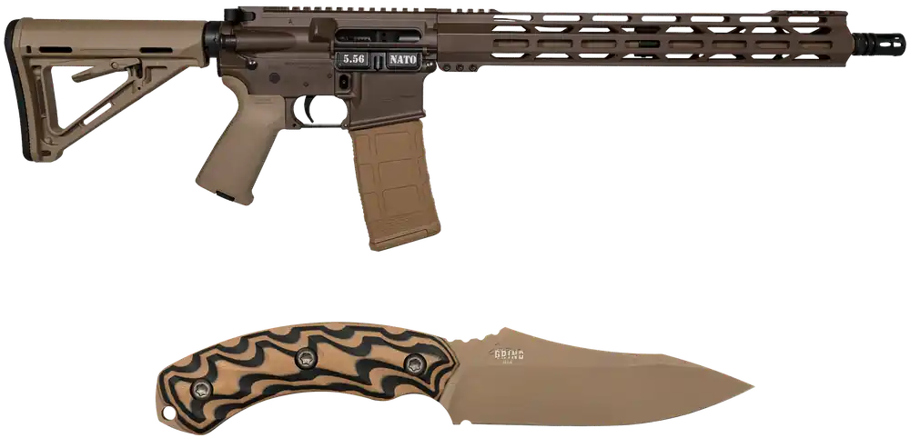 Diamondback DB15 5.56 NATO Rifle with 16" Barrel and M-LOK Handguard in FDE Finish