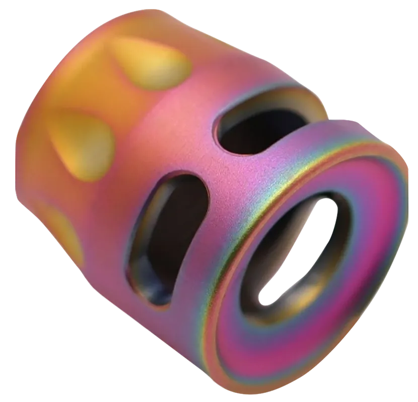 True Precision Inc TPSMICROS Micro Compensator S-Type 416R Stainless Steel 1/2"x28 Threads for 9mm/380 ACP