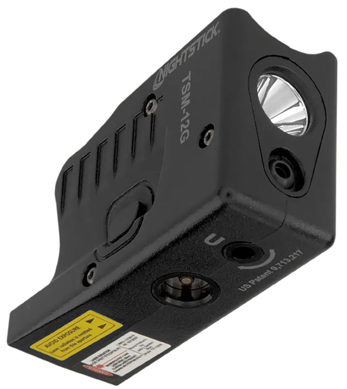 Nightstick TSM12G Light with Green Laser for Glock 26/27/33 - Black, 150 Lumens LED