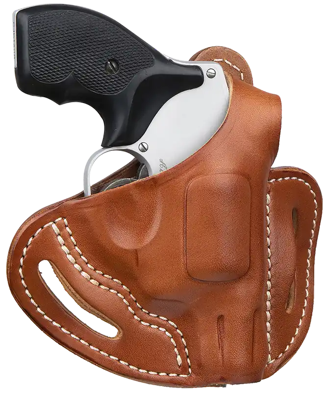 1791 Gunleather RVHX-1 Classic Brown Leather Belt Slide Holster for J-Frame, Right Hand, Size 01