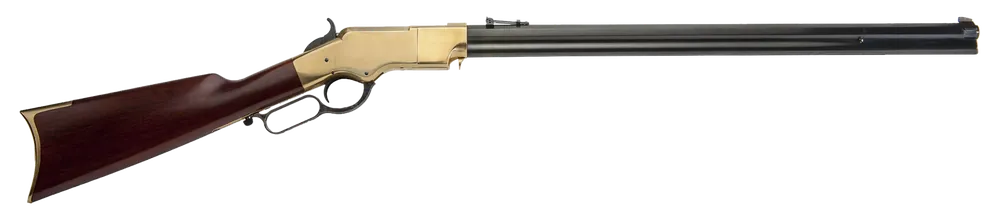 Cimarron CA288 1860 Henry Civilian .45 Colt Rifle with Blued Octagon Barrel and Brass Receiver
