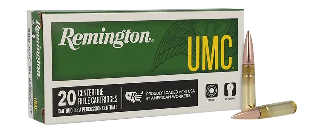 Remington UMC 300 Blackout 150gr FMJ Ammo - 20 Rounds per Box