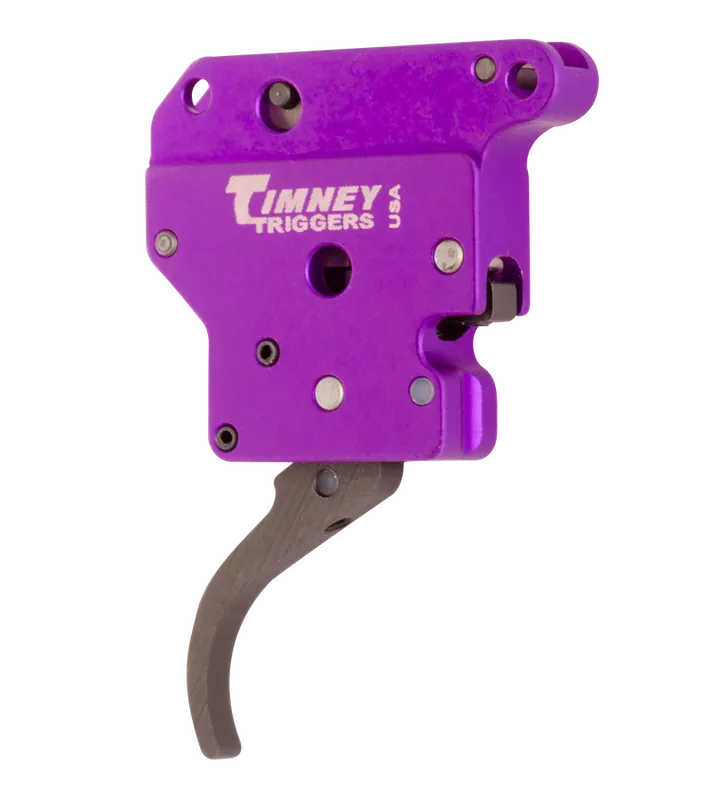 Timney Triggers 502B Benchrest Trigger for Remington 700 - Single-Stage, Curved, 3-6 oz Draw, Purple/Black Finish
