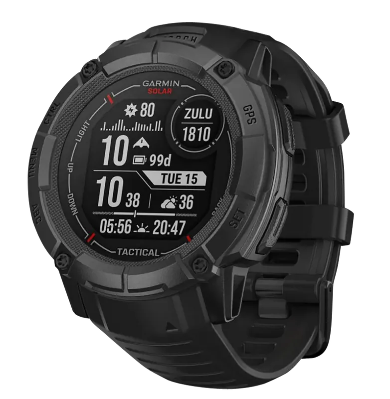 Garmin Instinct 2X Solar Tactical Edition GPS Watch, 64MB, Black, 50mm