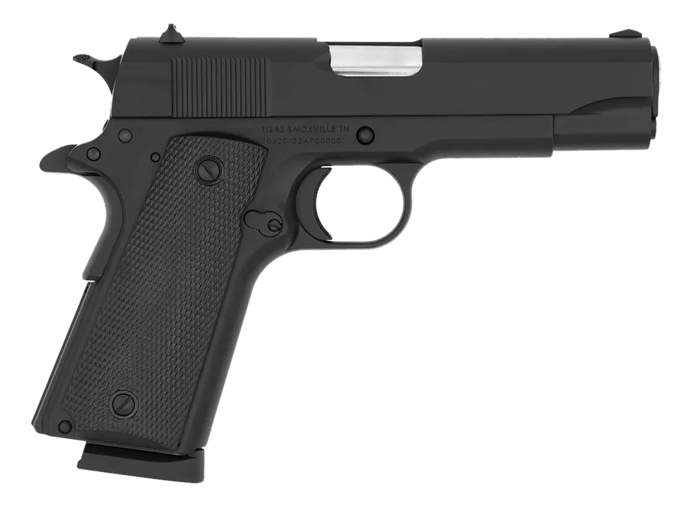 Tisas 1911 A1 Tanker .45 ACP Pistol with Hard Chromium Barrel and Matte Black Finish
