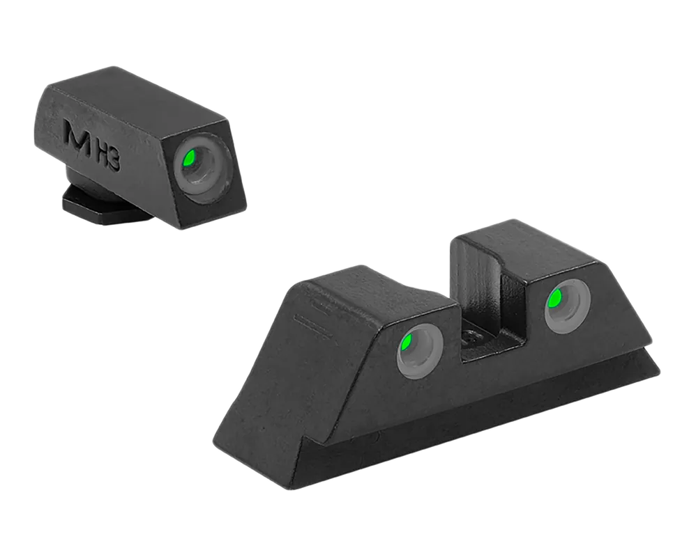 Meprolight Tru-Dot Green Tritium Sight Set for Glock Models 17-39