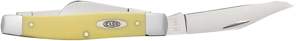 Case 00203 Stockman Large Folding Knife with Yellow Synthetic Handle
