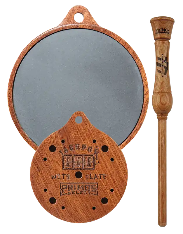 Primos 216 Jackpot Striker Call for Authentic Turkey Sounds in Gray/Natural Hardwood