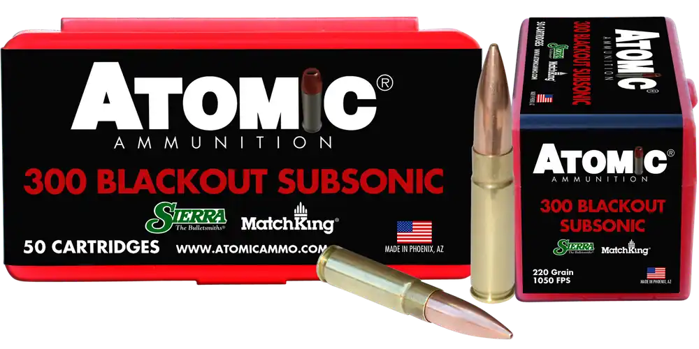 Atomic Ammunition 300 Blackout Subsonic HPBT 220gr - 50/Box