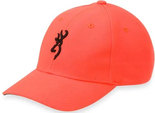 Youth Safety Orange Cap with 3D Buck Mark Logo by Browning