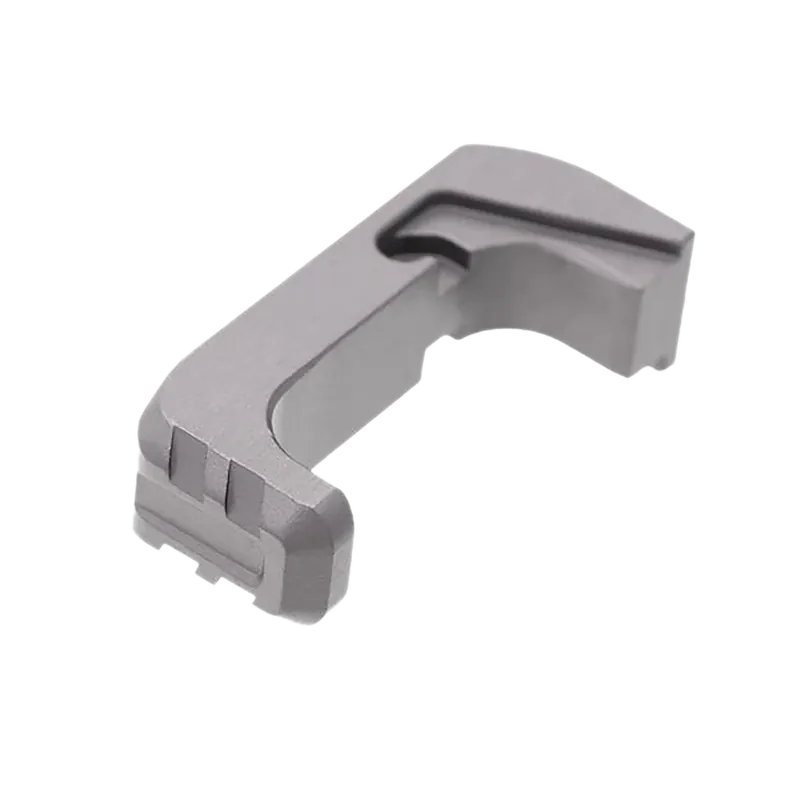 Tyrant CNC Extended Magazine Release for Glock 43x/48 - Grey Aluminum