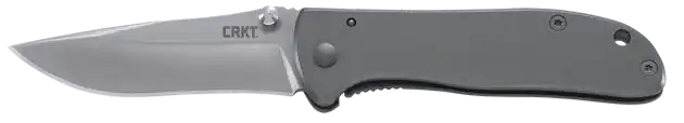CRKT 6450S Drifter EDC Folding Knife with Satin Blade and Stainless Steel Handle