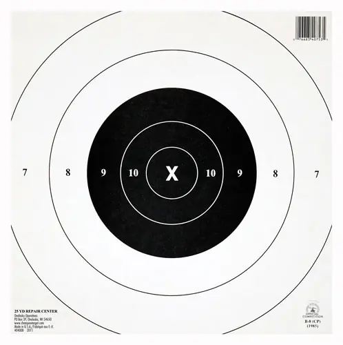 25-Yard Timed Rapid Fire 12-Pack Champion Target Paper 10.5" x 10.5"