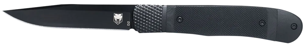 CobraTec Knives CTTHRG10BKO Trapper Small Folding Knife with 3.13" 154CM Blade and 4.25" Black G10 Handle
