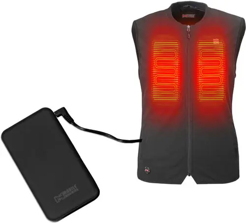 Unisex Mobile Warming Vest - Black Medium Peak